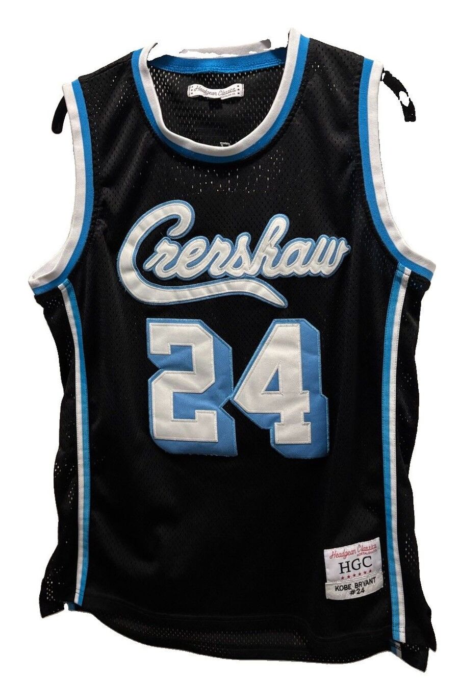 Headgear Classics Kobe Bryant #24 Crenshaw Basketball Jersey Size Medium